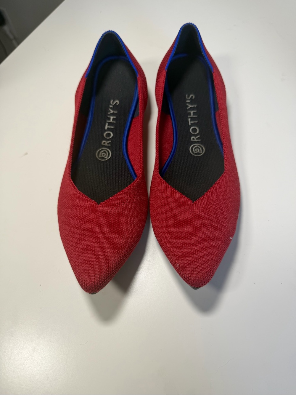 Rothy's Red The Point Knit Flats - 9 - Picture 3 of 4